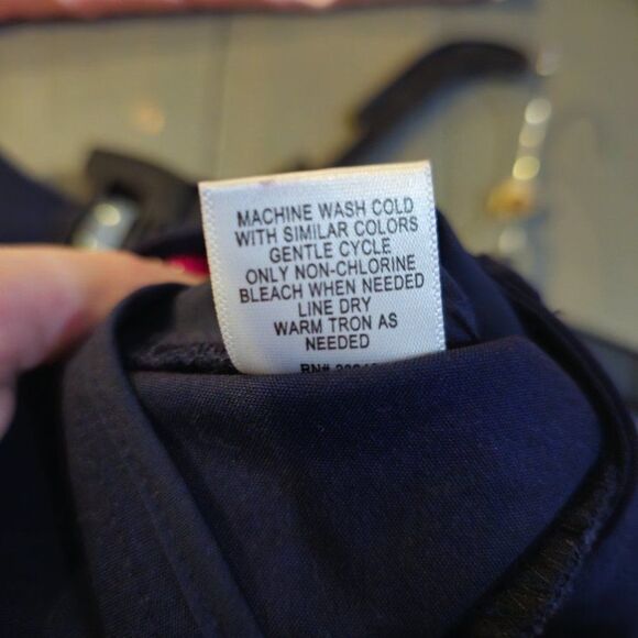 7th Avenue Design Studio Women's Navy Blue Stretch Dress Pants Size 8 - Picture 15 of 15